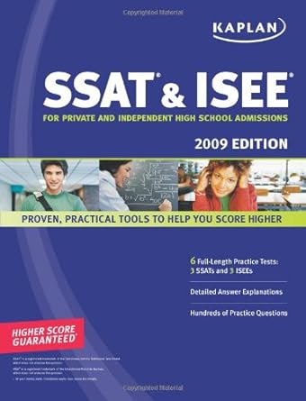 kaplan ssat and isee 2009 edition for private and independent school admissions 2009 edition kaplan