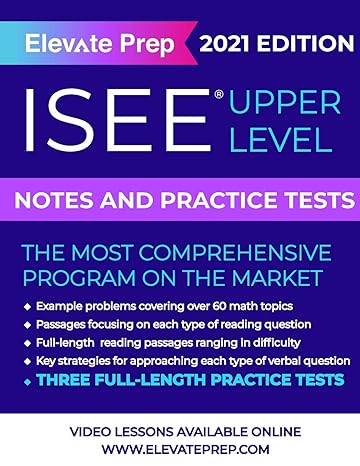 isee upper level notes and practice tests 1st edition elevate prep ,lisa james 1686456360, 978-1686456367