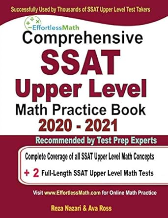 comprehensive ssat upper level math practice book 2020 2021 complete coverage of all ssat upper level math