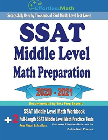 ssat middle level math preparation 2020 2021 ssat middle level math workbook + 2 full length ssat middle