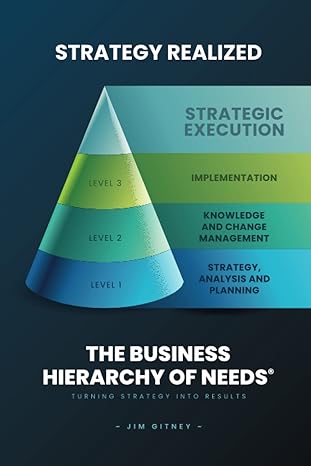 strategy realized the business hierarchy of needs turning strategy into results 1st edition jim gitney