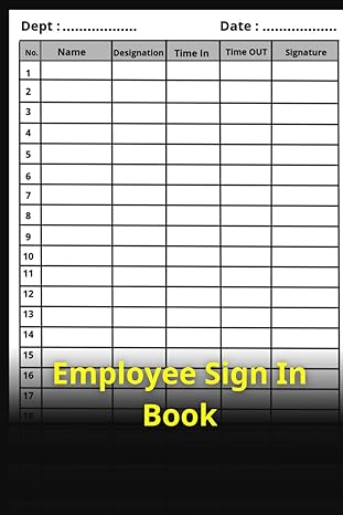 employee sign in book employee entry and exit book with important companions 1st edition amin aitz b0ckvt6n9q