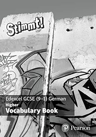 stimmt edexcel gcse german higher vocab book 1st edition melissa weir 1292133449, 978-1292133447