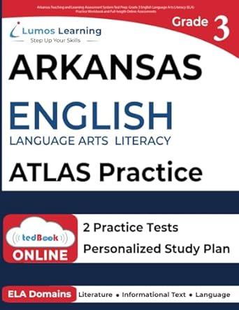 arkansas teaching and learning assessment system test prep grade 3 english language arts literacy practice