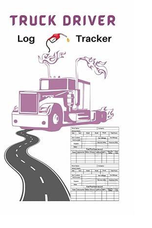 truck driver log tracker great for truckers automobile tracking expenses perfect size 120 pages for men and