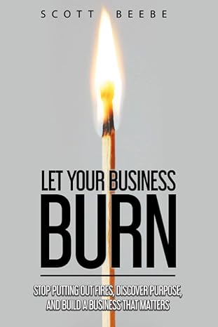 let your business burn stop putting out fires discover purpose and build a business that matters 1st edition