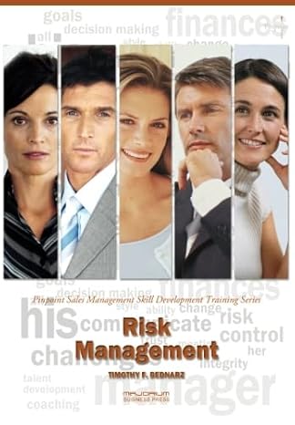 risk management pinpoint sales management skill development training series 1st edition timothy f bednarz