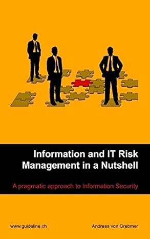 information and it risk management in a nutshell 1st edition andreas von grebmer 3833496584, 978-3833496585