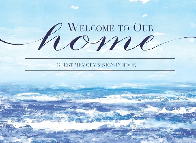 welcome to our home guest memory and sign in book visitor sign in log for ocean seaside and lake rental homes