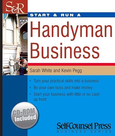 start and run a handyman business pap/cdr edition sarah white ,kevin pegg 1551805987, 978-1551805986