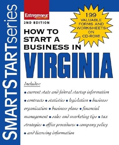 how to start a business in virginia 2nd edition entrepreneur press 1599180677, 978-1599180670