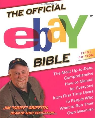 the official ebay bible 1st edition jim griffith 1592400078, 978-1592400072