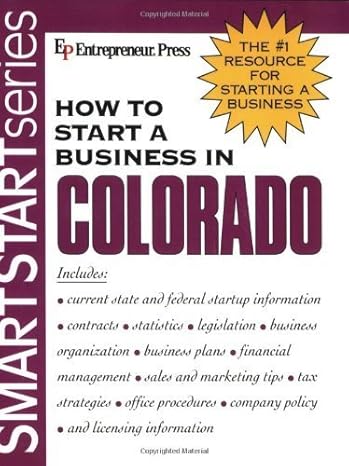 how to start a business in colorado 1st edition entrepreneur press 193215633x, 978-1932156331