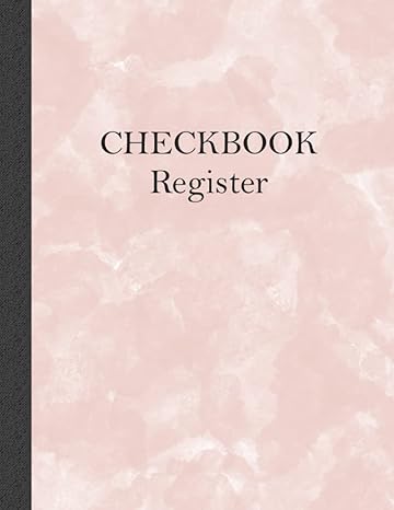 checkbook register simple checkbook register 120 pages 8 5 x 11 inches pink texture cover for bookkeeping 1st