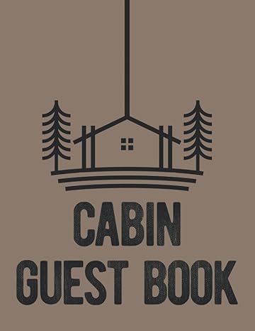 cabin guest book personalized rustic cottage mountain cabin guestbook and vacation home cabin guest book for