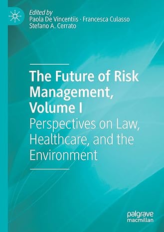 the future of risk management volume i perspectives on law healthcare and the environment 1st edition paola