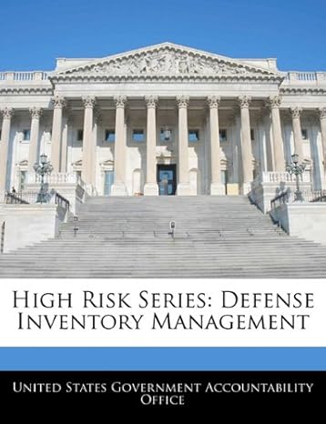 high risk series defense inventory management 1st edition united states government accountability 1240732406,