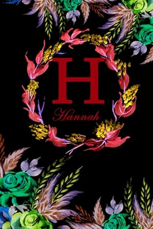 h hannah black floral water colour theme 1st edition nomen clature b0c2rtnb7s