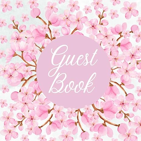 guest book floral guest book for bridal baby shower wedding graduation birthday retirement party joyful