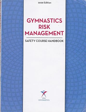 gymnastics risk management safety course handbook 1st edition usa gymnastics b008vno5xq