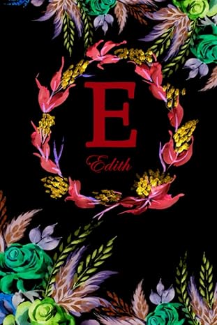 e edith black floral water colour theme 1st edition nomen clature b0c6c6ydbz