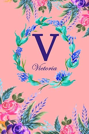 v victoria pink floral water colour theme 1st edition nomen clature b0c6p2pbnd