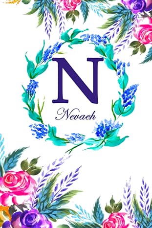 n nevaeh white floral water colour theme 1st edition nomen clature b0c6p2plp1