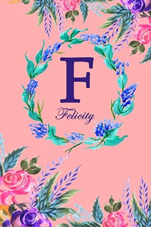 f felicity pink floral water colour theme 1st edition nomen clature b0c6p4tyf8