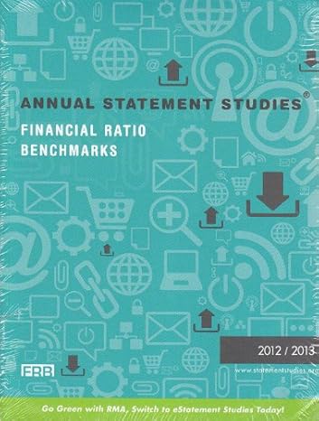 annual statement studies financial ratio benchmarks 2012 2013 1st edition rma 1570703302, 978-1570703300