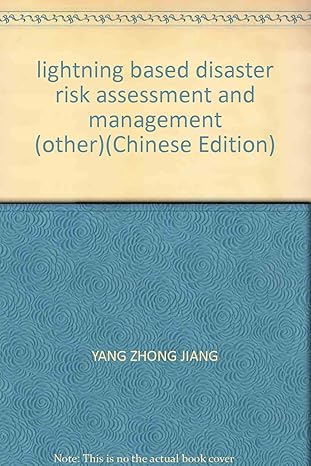 lightning based disaster risk assessment and management s 1st edition yang zhong jiang 7502948805,