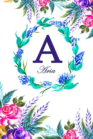 a aria white floral water colour theme 1st edition nomen clature b0c1jbc7hg