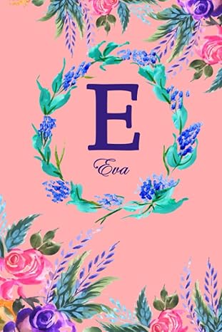 e eva pink floral water colour theme 1st edition nomen clature b0c1jdqkx9