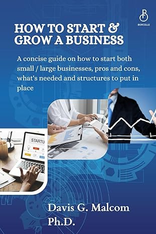 how to start and grow a business a concise guide on how to start both small / large businesses pros and cons