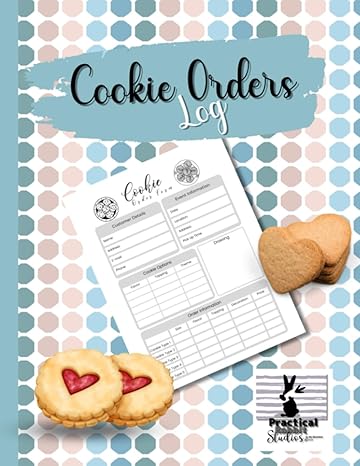 cookie orders log a blank order form book for cookie orders 1st edition practical rabbit studios b0c9sfxjl5