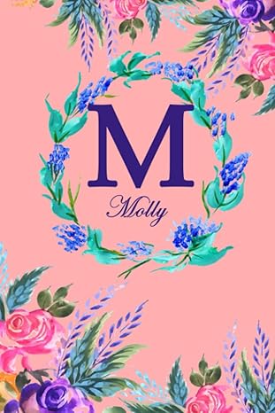 m molly pink floral water colour theme 1st edition nomen clature b0c2rrnwr7