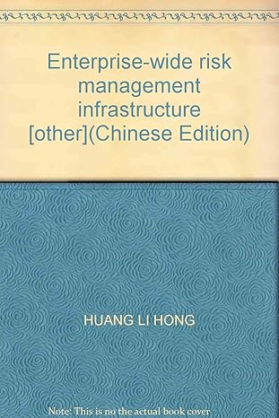 enterprise wide risk management infrastructure other 1st edition huang li hong 7801737989, 978-7801737984