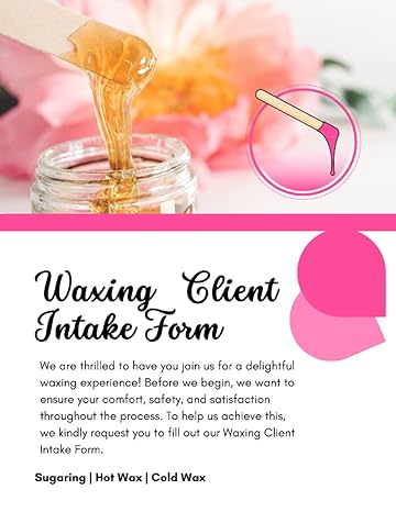 waxing client intake form book body wax consent form body waxing client consultation and consent 108 client