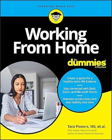 working from home for dummies 1st edition tara powers 1119748496, 978-1119748496