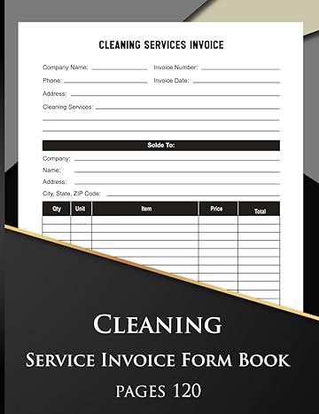 cleaning service invoice form book is a document that is issued to a customer once a cleaning job has been