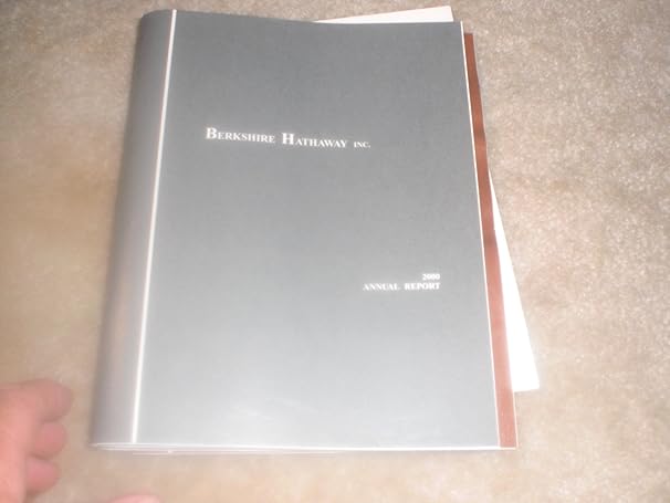 berkshire hathaway annual report 2000 1st edition berkshire hathaway b004361452