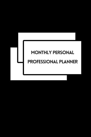 monthly personal professional planner personal schedule with analysis of business meetings 1st edition walter