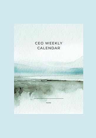 ceo weekly calendar weekly calendar and to do list for entrepreneurs professionals business owners 1st