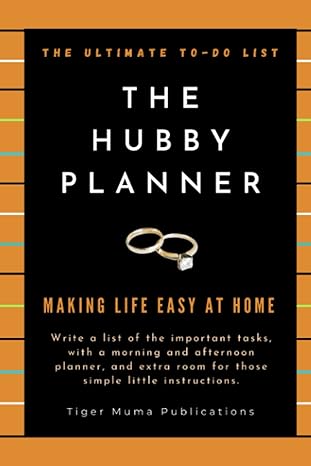 the hubby planner the ultimate to do list and organiser for your husband list of top 5 important tasks a