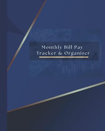 monthly bill pay tracker and organizer subscription bill pay and account manager/ 12 month organizer 1st