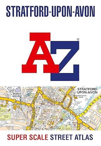 stratford upon avon and warwick a z super scale street atlas a4 paperback new edition a z maps 000843672x,