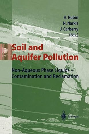 soil and aquifer pollution non aqueous phase liquids contamination and reclamation 1st edition hillel rubin