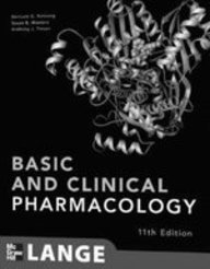 basic and clinical pharmacology 11th/e edition katzung 0070677255, 978-0070677258