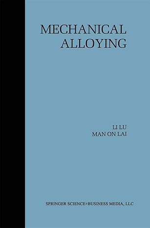 mechanical alloying 1998th edition li lu ,man on lai 0792380665, 978-0792380665