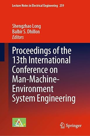 proceedings of the 13th international conference on man machine environment system engineering 2014th edition