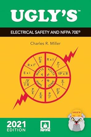 uglys electrical safety and nfpa 70e 5th edition charles r miller 1284226557, 978-1284226553